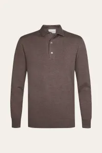 PROFUOMO_POLO_ONE_PIECE_LS_AUBERGINE