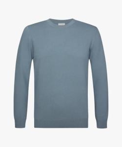 PROFUOMO_PULLOVER_CREW_NECK_GREY_BLUE