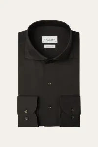 PROFUOMO_SHIRT_X_CUTAWAY_SF_D_BROWN