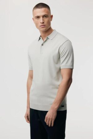 GENTI Polo buttons SS groen heren