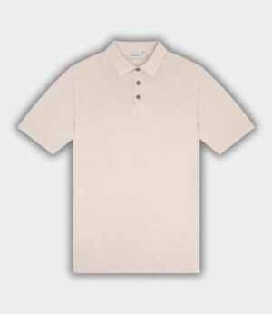 The GoodPeople Beige heren polo Plan