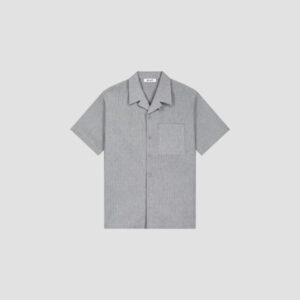 OLAF SEERSUCKER CAMP SHIRTS-HTR GREY