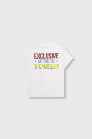 ALIX THE LABEL ALIX CLUB T-SHIRT CREAM