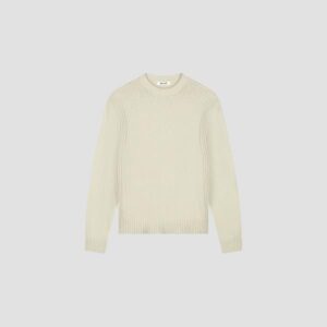 OLAF ESSENTIAL KNITTED CREWNECK OFF WHITE