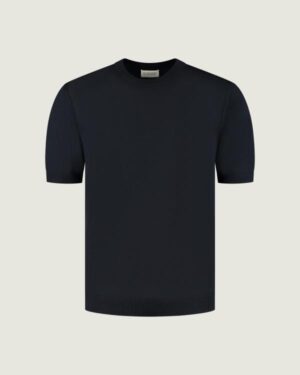 DUQUEZZI MERINO T-SHIRT NAVY