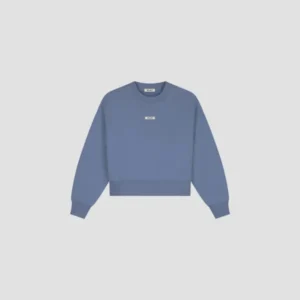 OLAF BOXY CREWNECK DUSTY BLUE