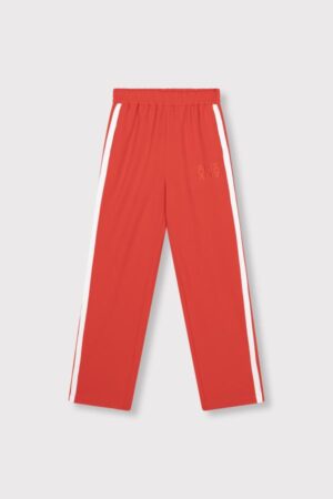 ALIX THE LABEL STRIPE PANTS BRIGHT RED