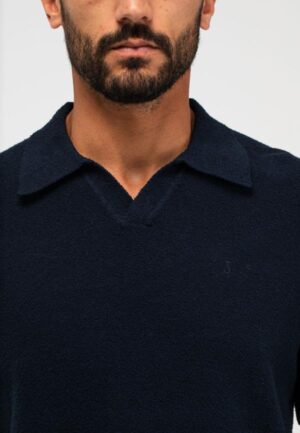 BUTCHER OF BLUE Boucle Knit Polo