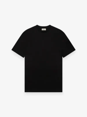 VALENZA INTERLOCK SUPIMA T-SHIRT BLACK