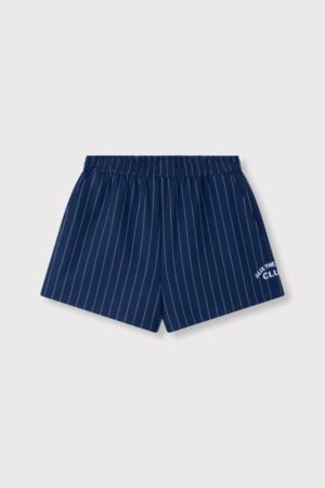 ALIX THE LABEL CLEAN STRIPED SHORTS NIGHT BLUE