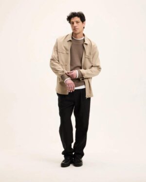 The GoodPeople Beige heren vest Lavi