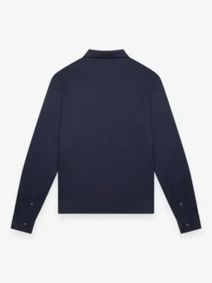 VALENZA SUPIMA POLO SCHILLER COLLAR L/S NAVY