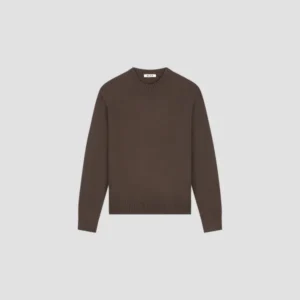 OLAF ESSENTIAL KNITTED CREWNECK CHOCOLATE PLUM