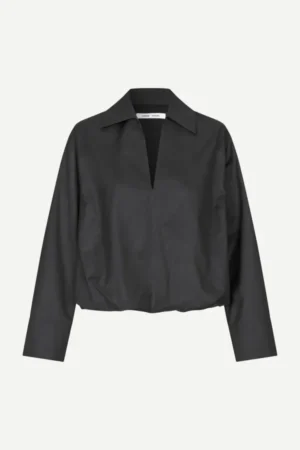 SAMSOE SAMSOE SADAPHNE SHIRT BLACK MELANGE