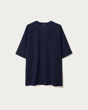 Denham US navy pocket tee blauw heren