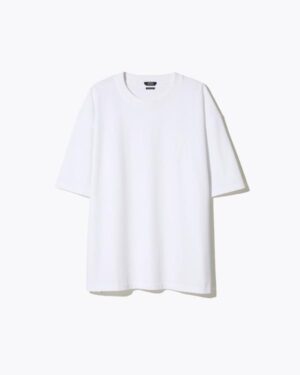 DENHAM SCISSOR PATCH TEE WHITE