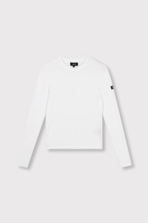ALIX THE LABEL LONGSLEEVE TOP WHITE