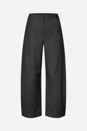 SAMSOE SAMSOE SAROKO TROUSERS BLACK MELANGE