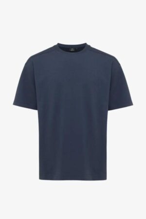 GENTI RELAXED FIT T-SHIRT DONKERBLAUW