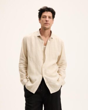 The GoodPeople Beige heren overhemd Soho