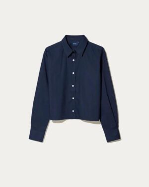 Denham Kiri Shirt Cropped blauw dames