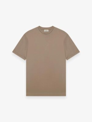 VALENZA INTERLOCK SUPIMA T-SHIRT LEAD GREY