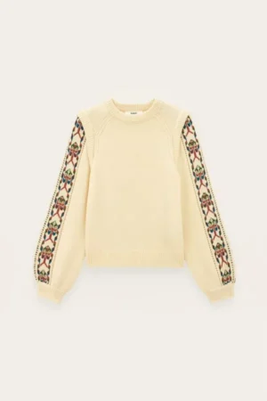 BA&SH PULLOVER ELDA ECRU