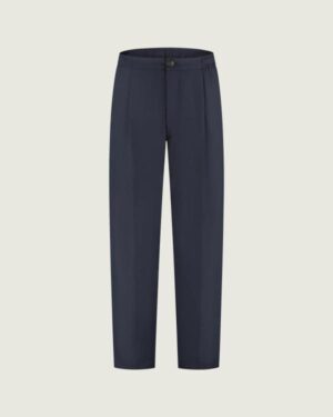 DUQUEZZI WOOL BLEND TROUSER NAVY