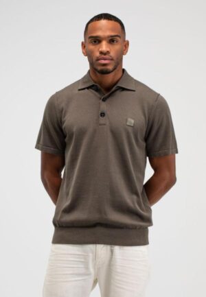 Butcher of Blue Groen heren polo Clifden Co Polo SS