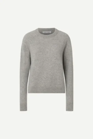 SAMSOE SAMSOE BOSTON O-NECK GREY MELANGE