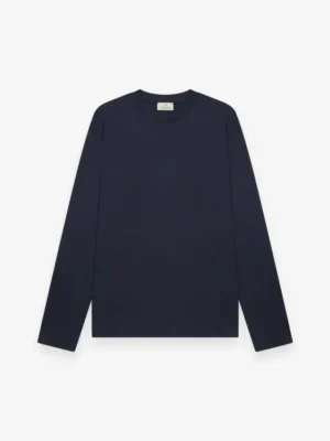 VALENZA INTERLOCK SUPIMA T-SHIRT L/S NAVY