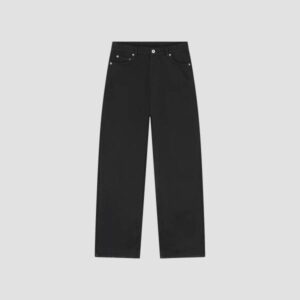 OLAF Brushed twill denim pant zwart dames