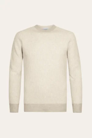 PROFUOMO PULLOVER CREWNECK RAW WHITE
