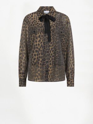 DANTE6 Rique leopard shirtDante 6 Rique leopard shirt bruin dames