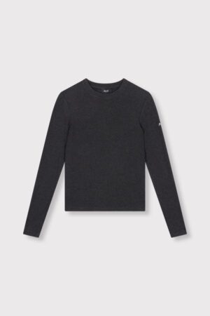 ALIX THE LABEL LONGSLEEVE TOP ANTRACITE GREY