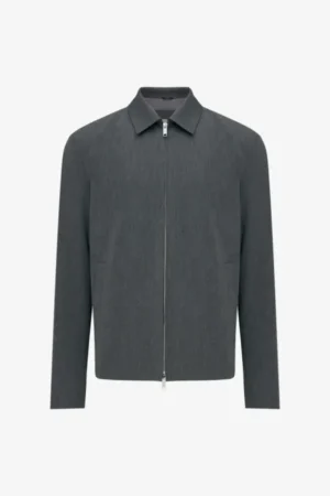 GENTI MONOGRAM JACKET VIPER DONKERGRIJS