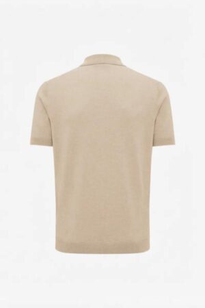 GENTILUOMO GEBREIDE POLO BRUIN