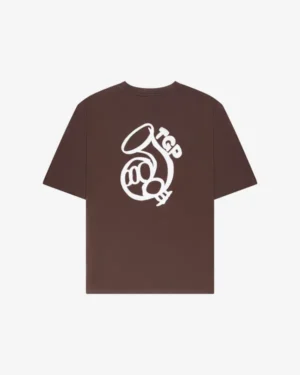 THE GOODPEOPLE TOOK ARTWORK TEE COCOLATE BROWN