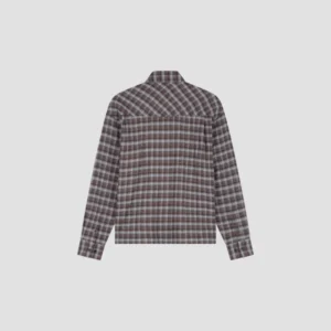 OLAF FLANEL BOXY SHIRT CHOCOLATE PLUM/WINDSURFER