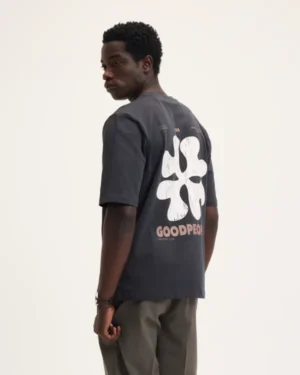 THE GOODPEOPLE TEX ARTWORK TEE ANTRACITE