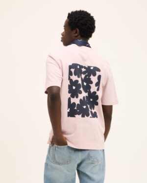 The GoodPeople Roze heren t-shirt Tobias