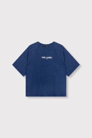 ALIX THE LABEL RAGLAN T-SHIRT NIGHT BLUE