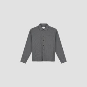OLAF checked boxy shirt grijs heren