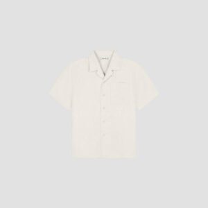 OLAF Linen blend ss shirt wit heren