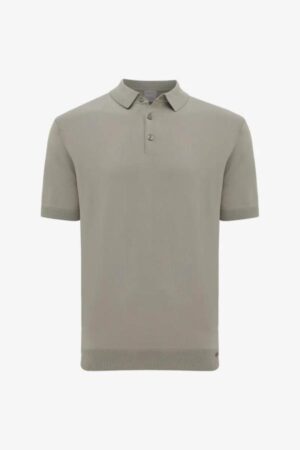GENTILUOMO BUTTON POLO TAUPE