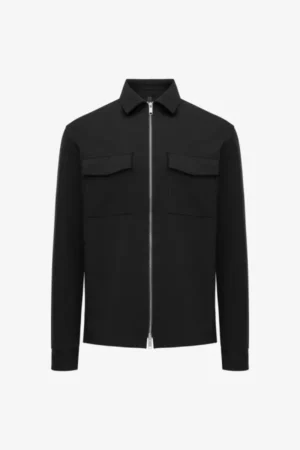 GENTI OAKS SHIRT JACKET ZIP BROWN