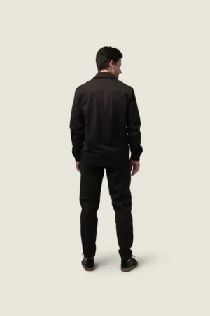 DUQUEZZI WOOL BLEND TROUSERS DARK BROWN