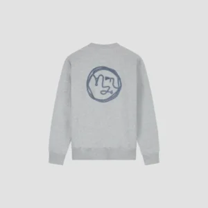 OLAF LASSO FACE CREWNECK HEATHER GREY